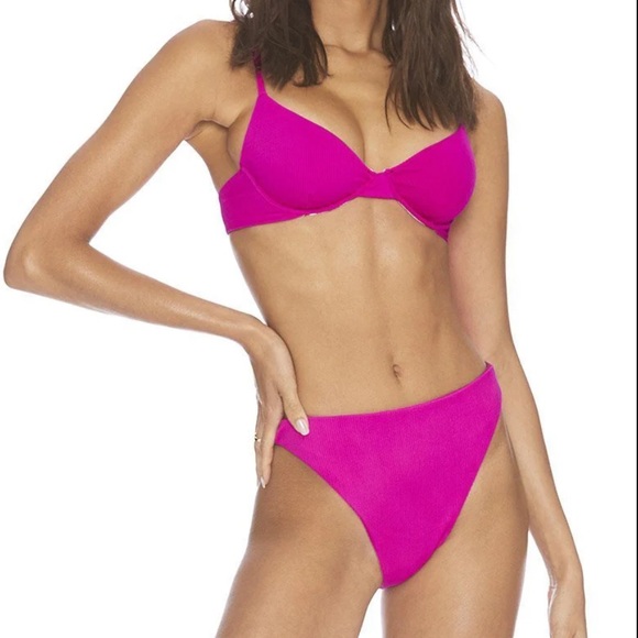 Beach Riot Other - Beach Riot Women's Fuchsia Bikini Set